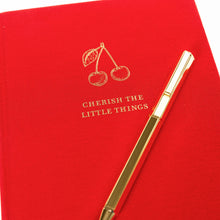 Load image into Gallery viewer, Fabric-Bound Journal w/Pen | Cherry