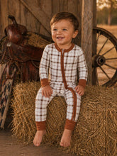 Load image into Gallery viewer, 2-Way Convertible Zip Romper | Homestead Plaid