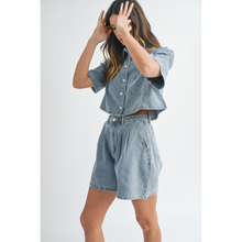 Load image into Gallery viewer, Denim Burmuda Set