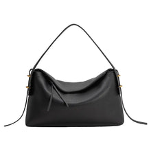 Load image into Gallery viewer, Emory Vegan Leather Top Handle Bag | Black