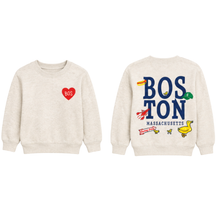 Load image into Gallery viewer, Kids Boston Icon Sweatshirt | Oatmeal