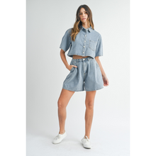 Load image into Gallery viewer, Denim Burmuda Set