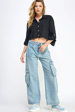 Load image into Gallery viewer, Crop Cape Shirt