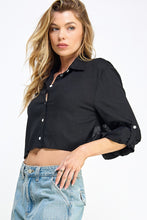Load image into Gallery viewer, Crop Cape Shirt