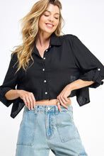 Load image into Gallery viewer, Crop Cape Shirt