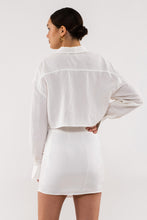 Load image into Gallery viewer, Cropped Workwear Linen Top