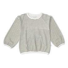 Load image into Gallery viewer, Organic Tee + Pant Slouch Set | Olive Stripes
