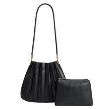 Load image into Gallery viewer, Carrie Vegan Leather Shoulder Bag | Black