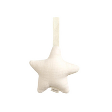 Load image into Gallery viewer, Plush Star Pacifier Holder | Ivory