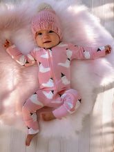 Load image into Gallery viewer, 2-Way Convertible Zip Romper | Pink Ghost