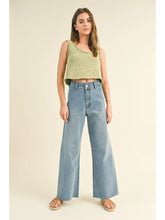 Load image into Gallery viewer, Textured Knitted Crop Top | Lime