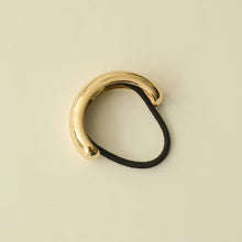 Load image into Gallery viewer, Wide Metal Cuff Hair Tie | Gold