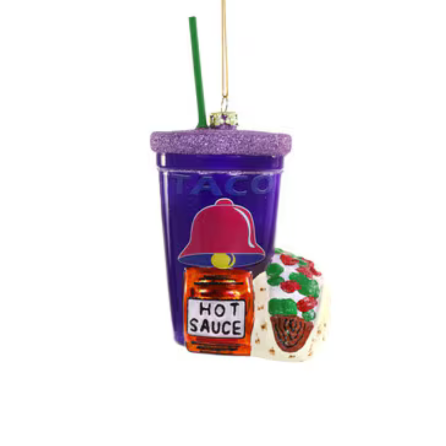 Fast Food Taco Ornament Simply Placed