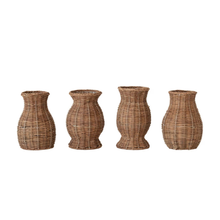 Load image into Gallery viewer, Rattan Vase w/Removable Insert | 4 Styles