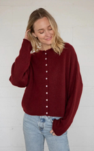 Load image into Gallery viewer, Piper Cardigan | Wine
