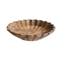 Load image into Gallery viewer, Natural Scalloped Bowl