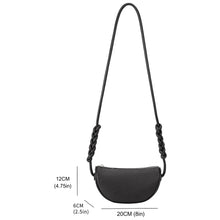Load image into Gallery viewer, Hannah Recycled Vegan Crossbody Bag | Black