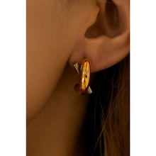 Load image into Gallery viewer, Two Tone Haley Stud