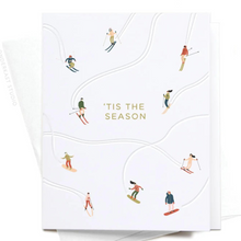 Load image into Gallery viewer, 'tis the Season Skiiers Card