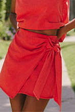 Load image into Gallery viewer, Lorna Linen Mini Skirt | Orange