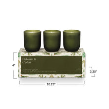 Load image into Gallery viewer, Balsam + Cedar | Candle Trio Gift Set