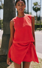 Load image into Gallery viewer, Lorna Linen Mini Skirt | Orange