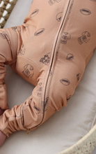 Load image into Gallery viewer, Zip Pajamas | Little Linebacker