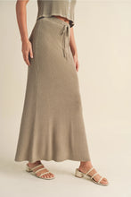 Load image into Gallery viewer, Karlee Vest + Maxi Skirt | Green Grey | Sold Separately