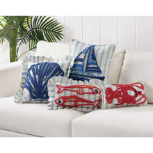 Load image into Gallery viewer, Lobster Tufted Hook Pillow