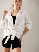 Load image into Gallery viewer, Oversized Linen Shirt