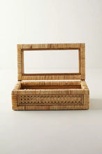 Load image into Gallery viewer, Woven Rattan + Wood Box | 2 Sizes