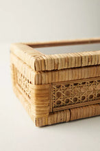 Load image into Gallery viewer, Woven Rattan + Wood Box | 2 Sizes