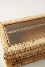 Load image into Gallery viewer, Woven Rattan + Wood Box | 2 Sizes