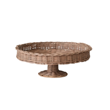 Load image into Gallery viewer, Rattan Pedestal w/Braided Rim