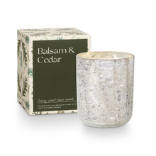 Load image into Gallery viewer, Balsam + Cedar | Boxed Crackle Glass Candle