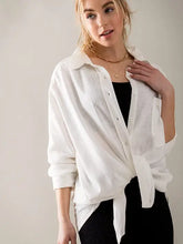 Load image into Gallery viewer, Oversized Linen Shirt