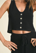 Load image into Gallery viewer, Karlee Vest + Maxi Skirt | Black
