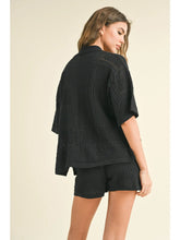 Load image into Gallery viewer, Pattern Knit Buttondown Set | Top