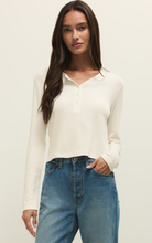 Load image into Gallery viewer, Ferris Cropped Henley Top | Cloud