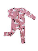 Load image into Gallery viewer, 2-Way Convertible Zip Romper | Pink Ghost