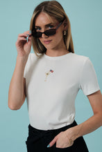 Load image into Gallery viewer, Cocktail Embroidered USA Baby Tee