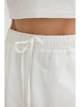 Load image into Gallery viewer, Reese Poplin Lattice Trim Shorts | White