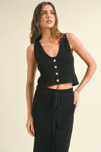 Load image into Gallery viewer, Karlee Vest + Maxi Skirt | Black