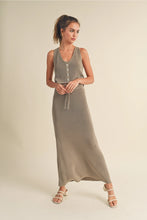 Load image into Gallery viewer, Karlee Vest + Maxi Skirt | Green Grey | Sold Separately