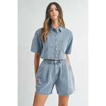 Load image into Gallery viewer, Denim Burmuda Set