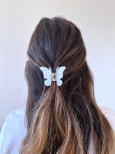 Load image into Gallery viewer, Big Butterfly Claw Hair Clip | White