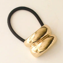 Load image into Gallery viewer, Mini Double Arch Metal Ponytail Hair Tie | Gold