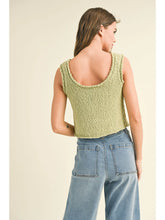 Load image into Gallery viewer, Textured Knitted Crop Top | Lime