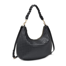 Load image into Gallery viewer, Sabrina Woven Hobo | Black