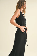 Load image into Gallery viewer, Karlee Vest + Maxi Skirt | Black